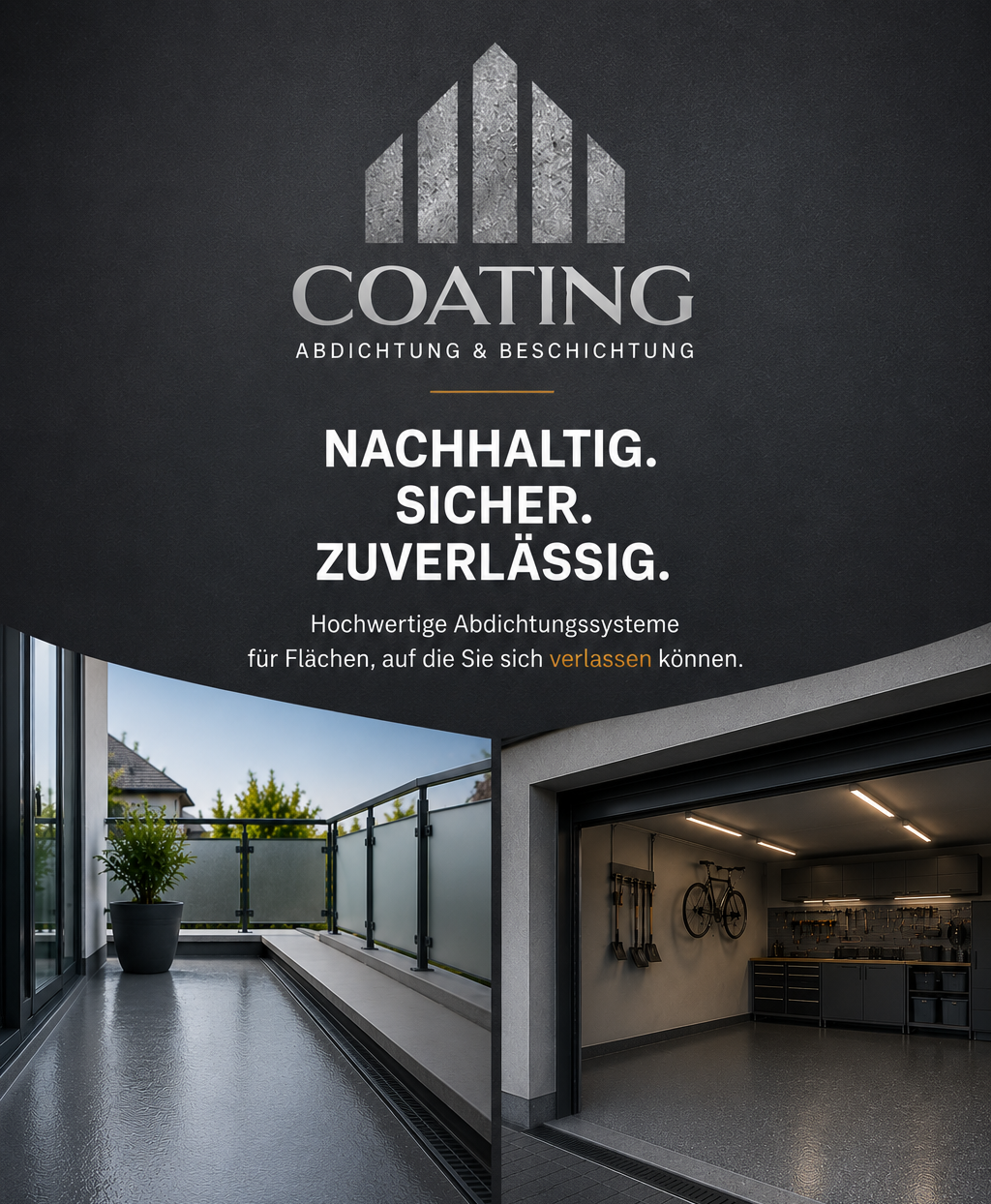 Oberflächenbeschichtung in Anwendung