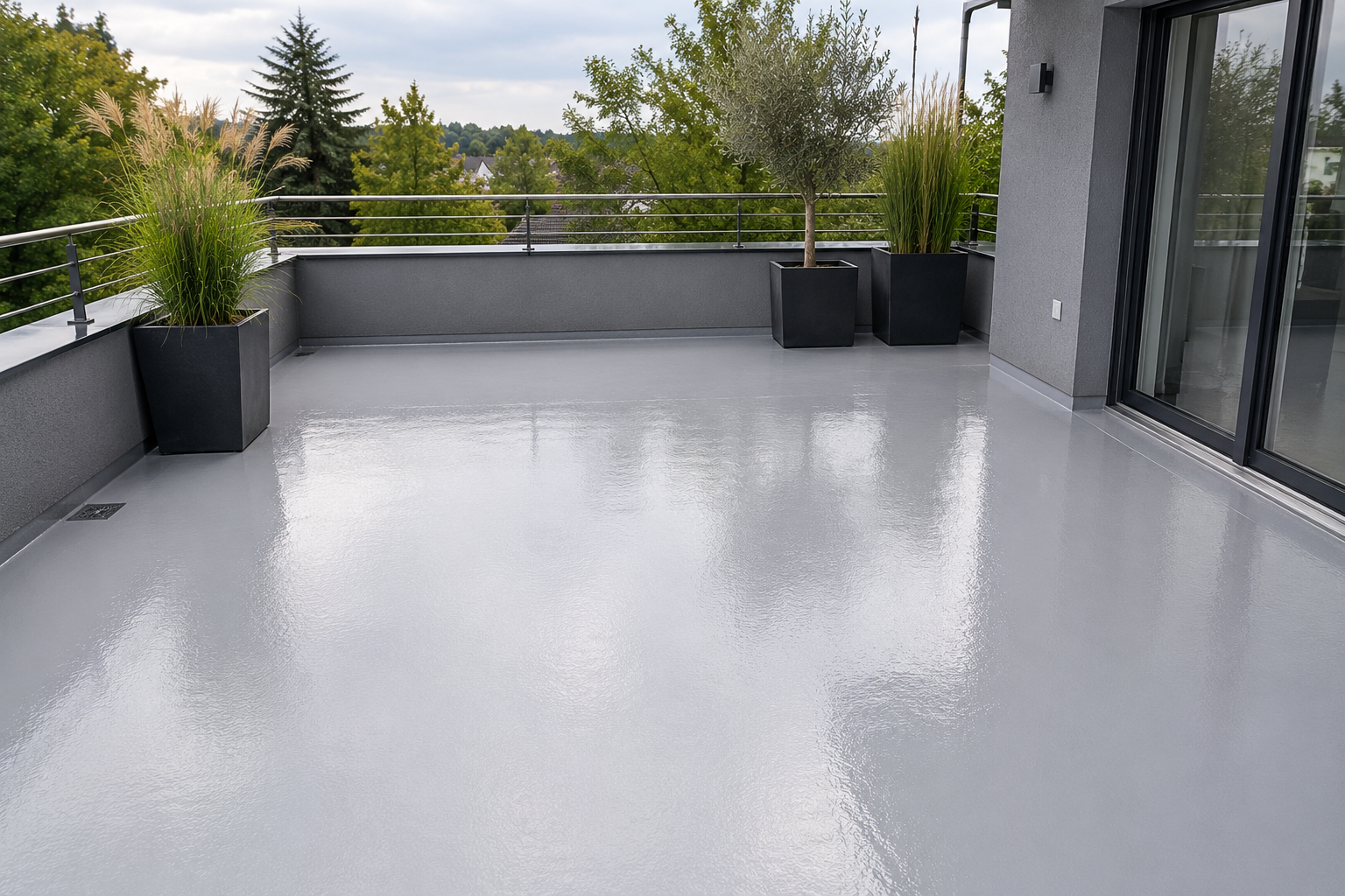 Terrasse mit PU-Versiegelung