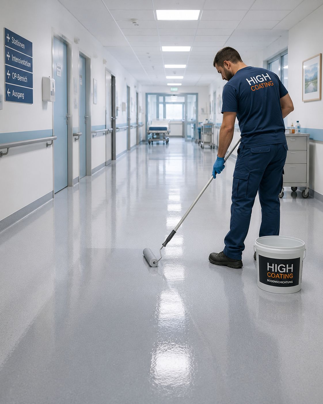 Hygienische Bodenbeschichtung im öffentlichen Bereich